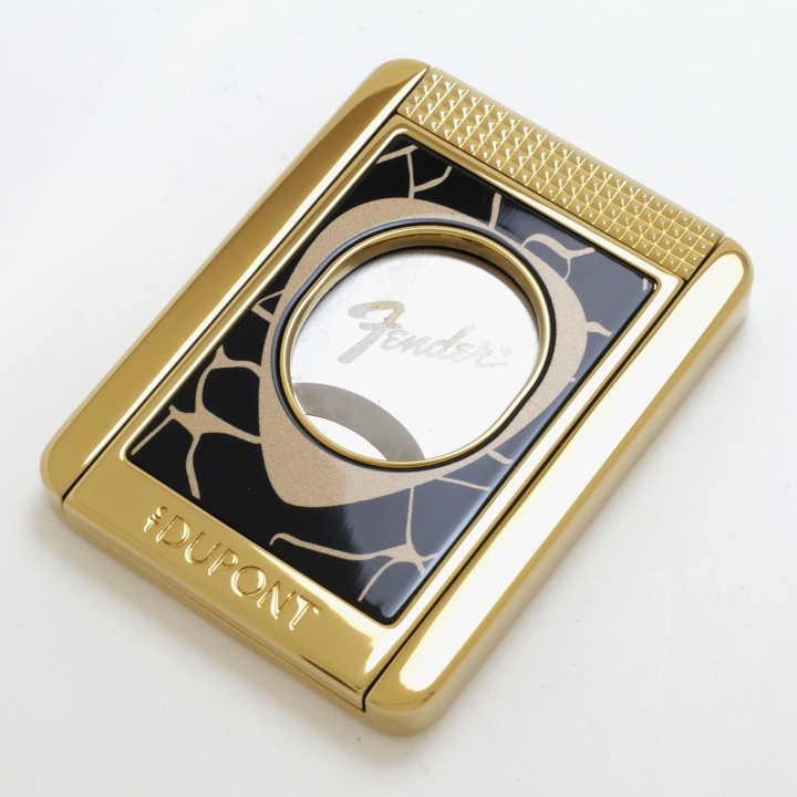 S.T.DUPONT 003445 FENDER Cigare stand Cigare Cutter Black & Gold New