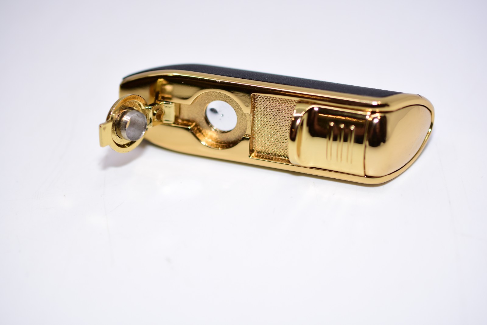 JOBON Classic Triple Torch Flame Cigarette Cigar Lighter Cigar Punch BLK/GLD