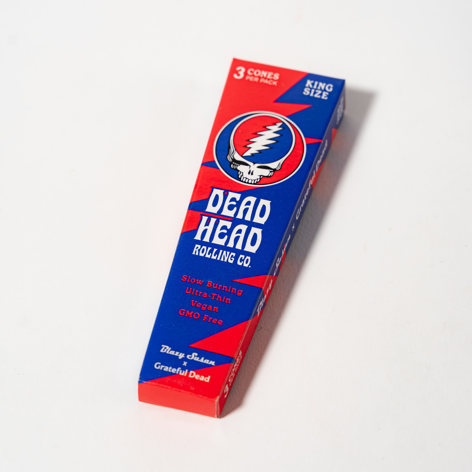 Blazy Susan Grateful Dead Pre-Rolled Cones, 3 Count (109mm) King Size | Vegan