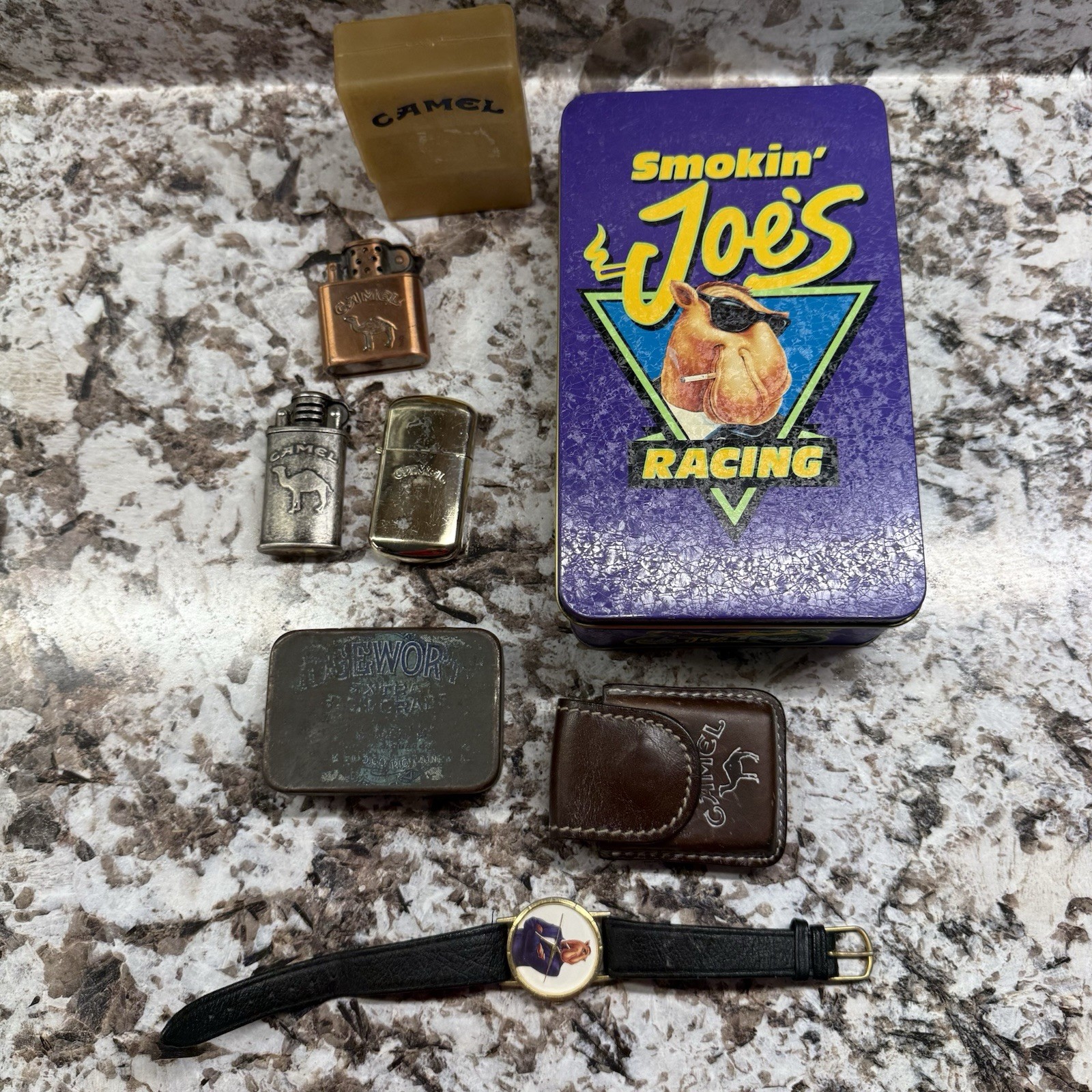 Vintage Lot Of Camel, Cigarette Collectibles Four Items