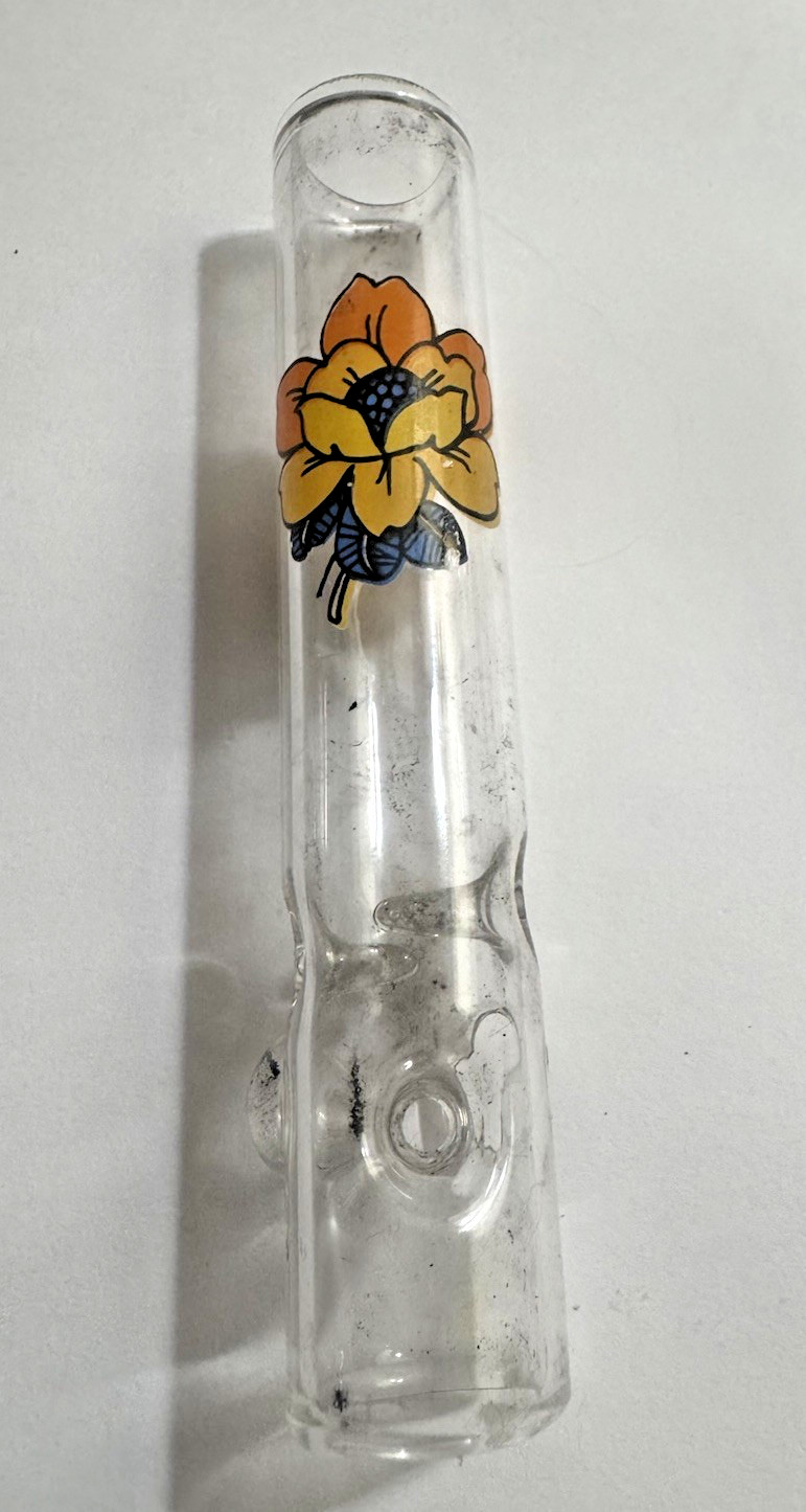 Original 70s Glass Head Marigold Flower Carburetor Used 4 Inch Has Defects