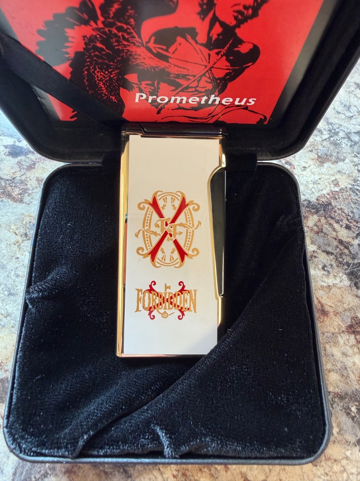 Arturo Fuente Opus X Rare Black Single Flame Torch Retro by Prometheus 133/600