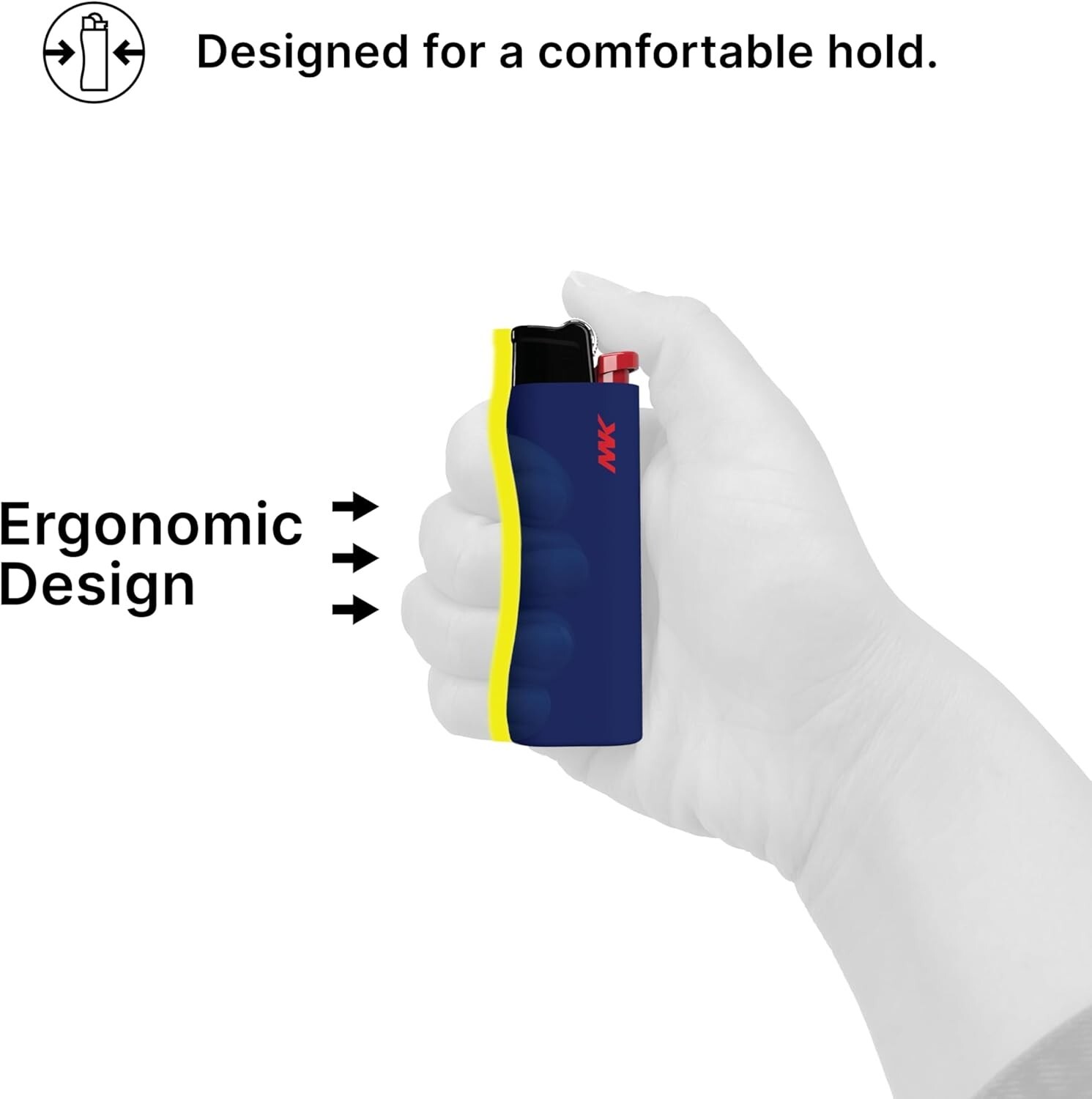 PACK OF 50 MK GRIP-PRO HUE POCKET LIGHTERS (08105)