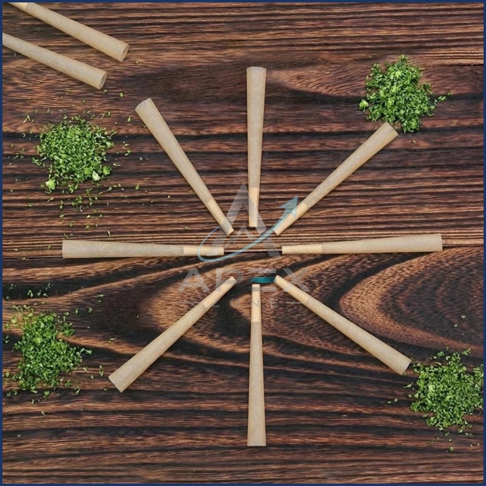 200 Pack Pre Rolled Cones | Natural Slow-Burning Cones Rolling Paper | 108mm Kin