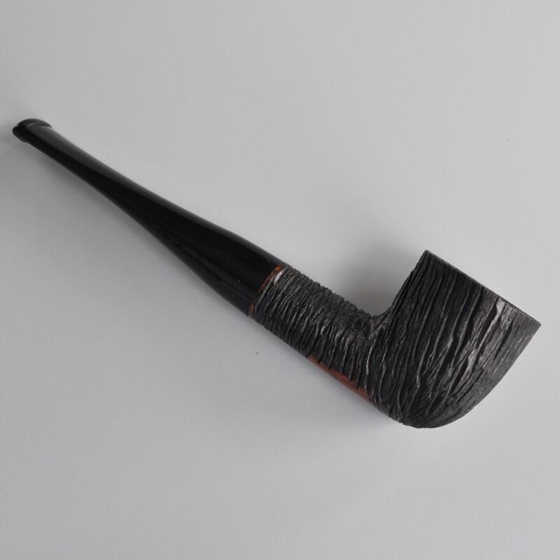 Briar Wooden Smoking Tobacco Pipe Dublin Carved Surface Tapered Stem Small Size