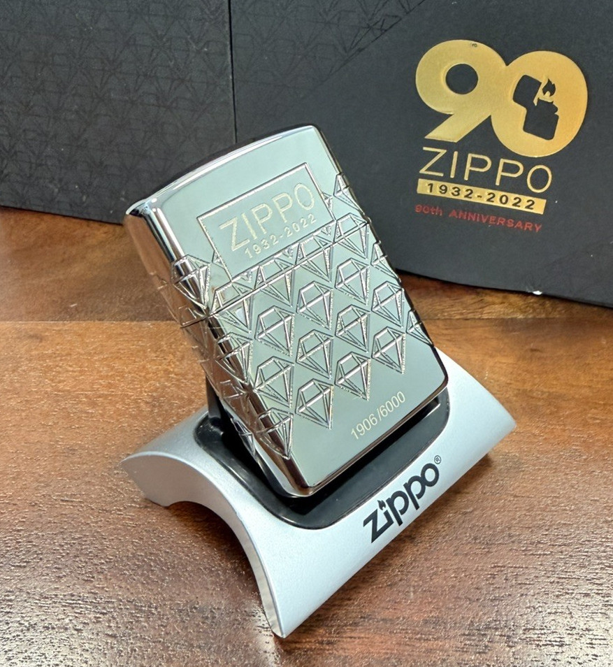 Zippo ARMOR Lighter 90th Anniversary 2022 COTY Black Ice LIMITED 6000 NEW BOXED