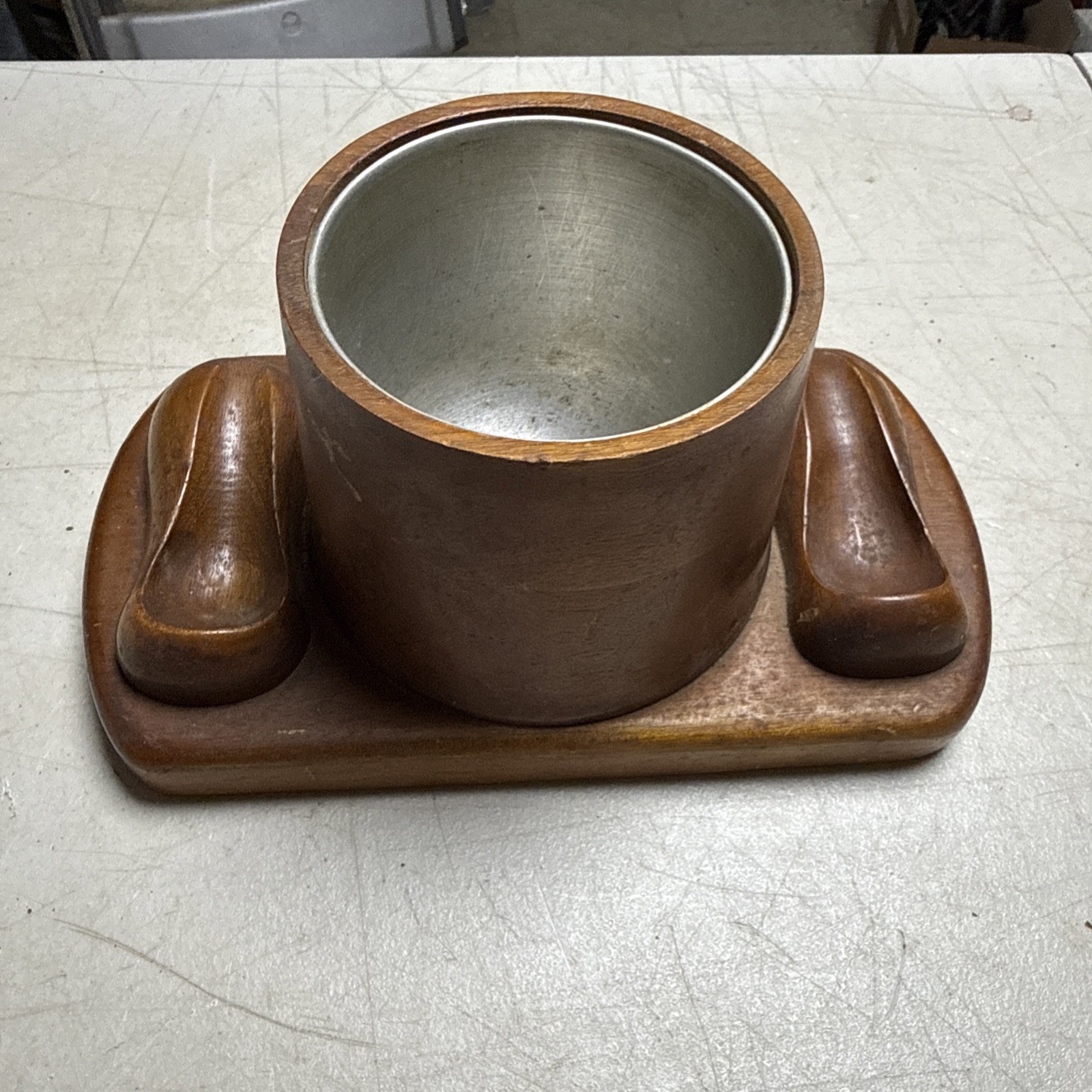 Pick A Pipe Vintage 1950’s Wooden Tobacco Pipe Holder without Lid