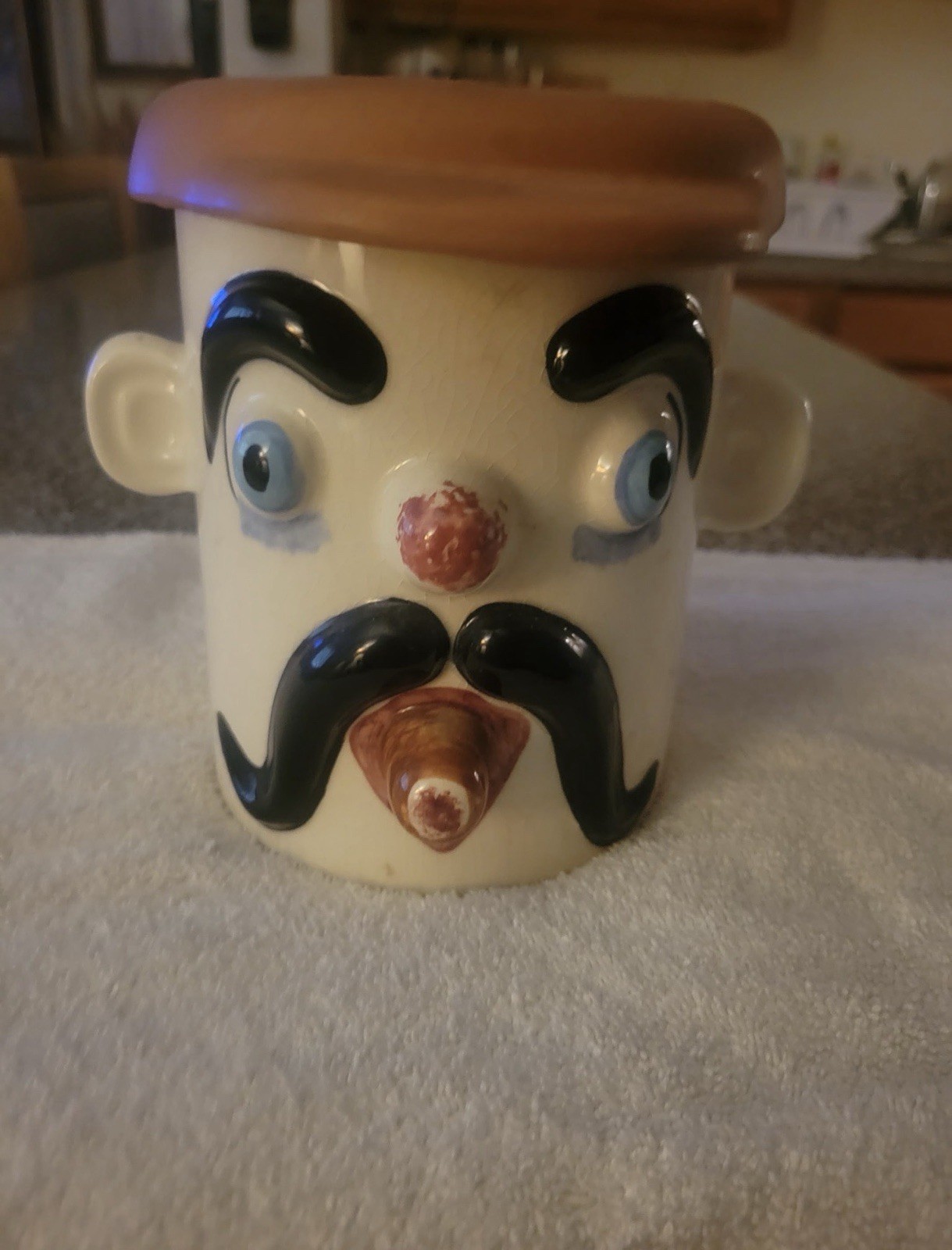 1950s Vintage Pfaltzgraff Handy Harry Muggsy Tobacco Humidor Cigar /Cookie Jar