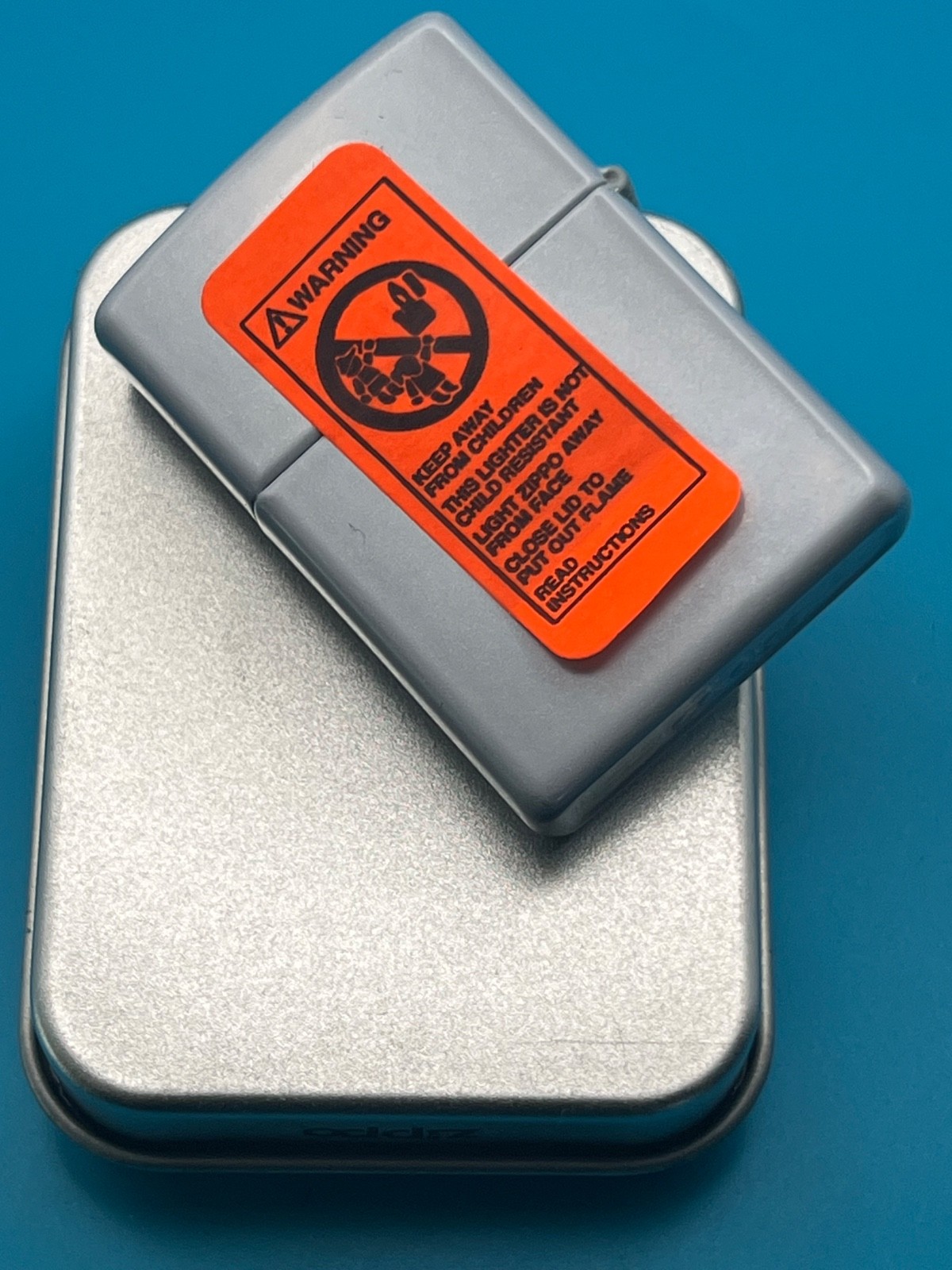 Genuine Brand New 1998 ZIPPO Lighter Very Rare JACK DANIELS No7 Label Grey Case