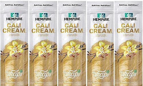 Hempire Cali Cream (Russian Cream) Herbal Rolls by Swisher (5 Packs/4 Per)