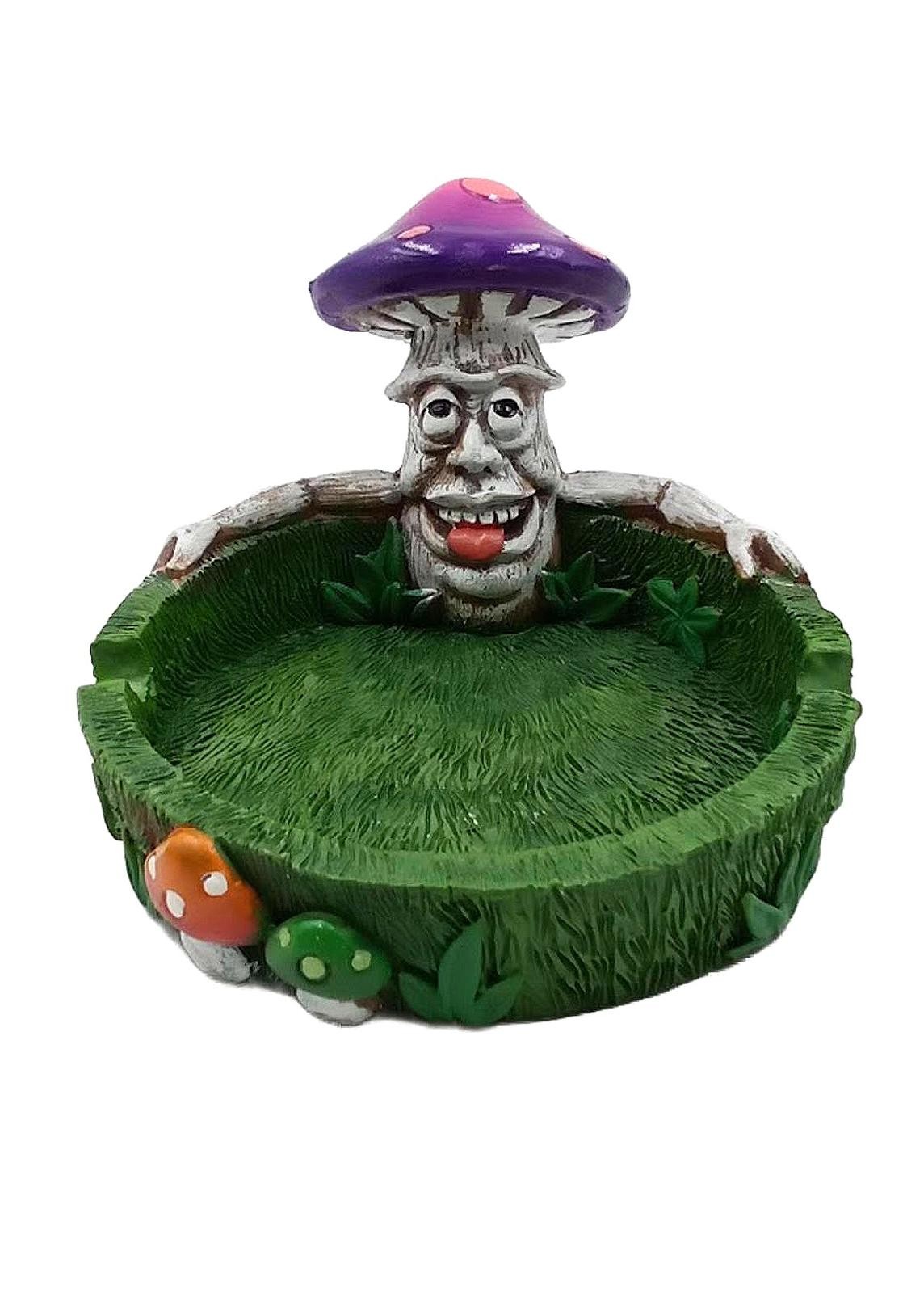 Stoned Magic Mushroom Man Ashtray – Trippy 420 Decor for Psychedelic Vibes