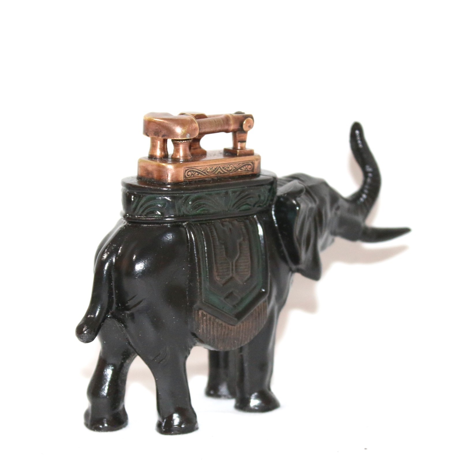 Antique Cast Iron Elephant Table Lighter 1930s Working Order 🔥