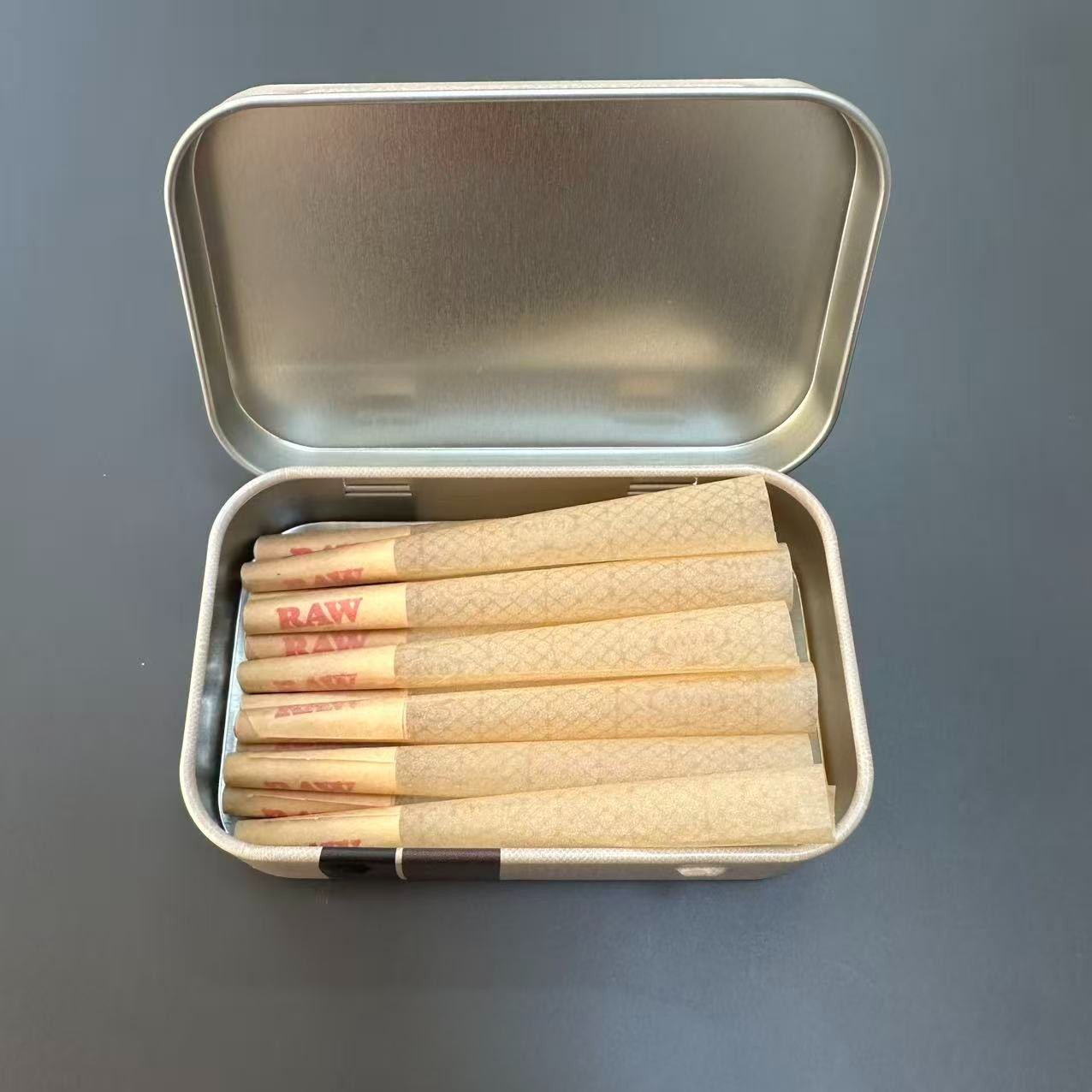 Elements Ultra Thin Rice Cones 1 1/4 Size 200 Pack 🌟 Storage Tin
