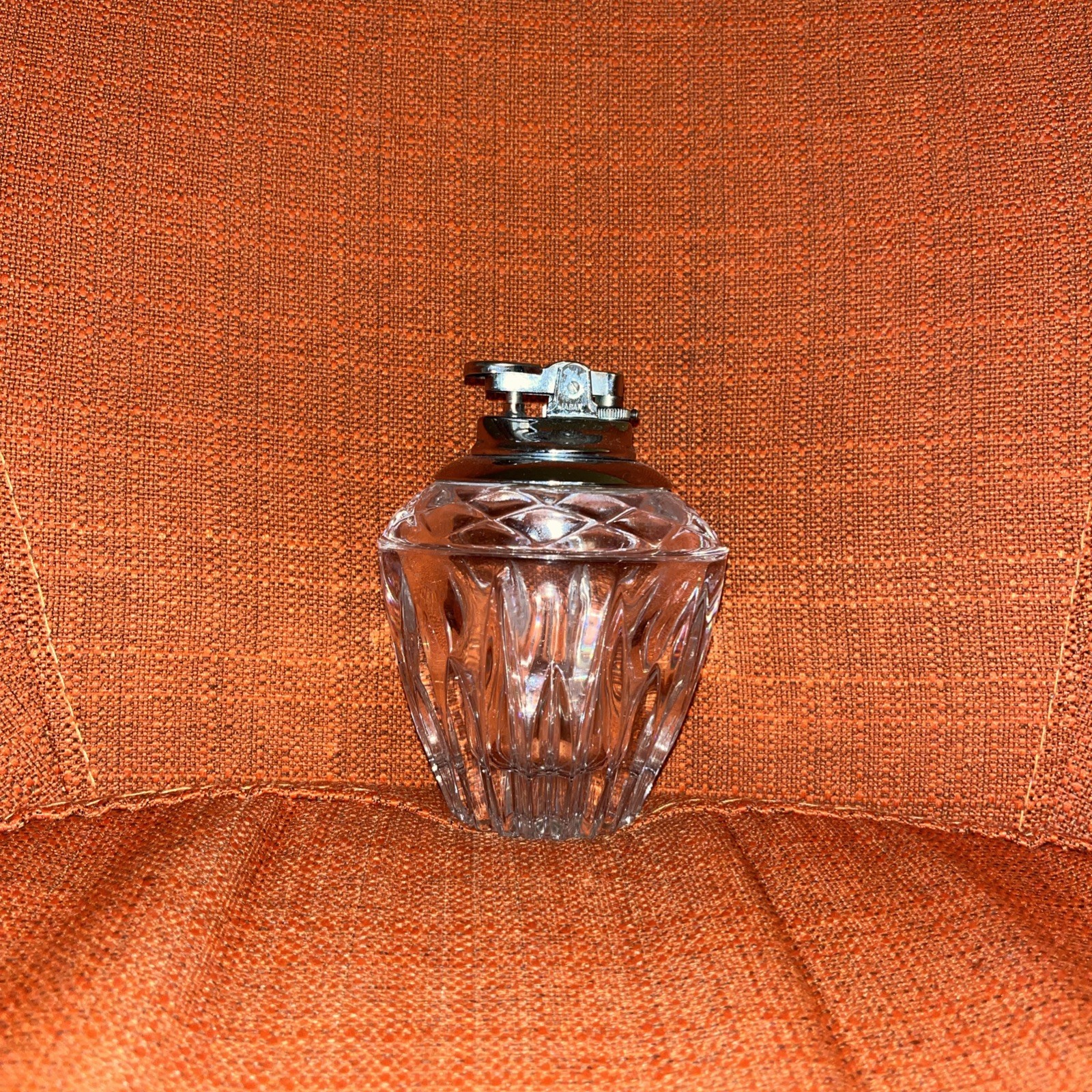 Vintage Princess House “Highlights” Lead Crystal Heavy Table Lighter Japan