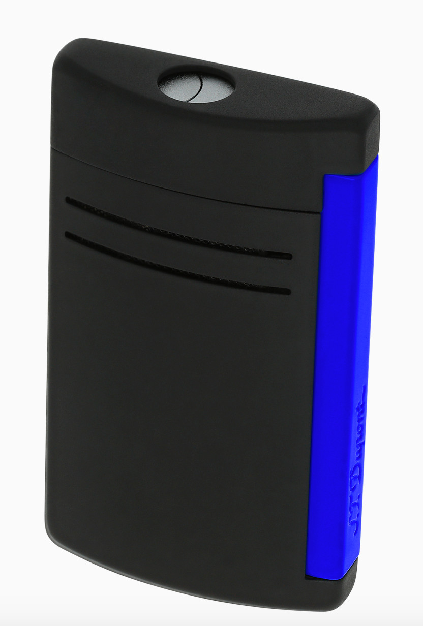 S.T. Dupont MaxiJet Lighter, Black With Blue Trigger 020171 (20171) New In Box