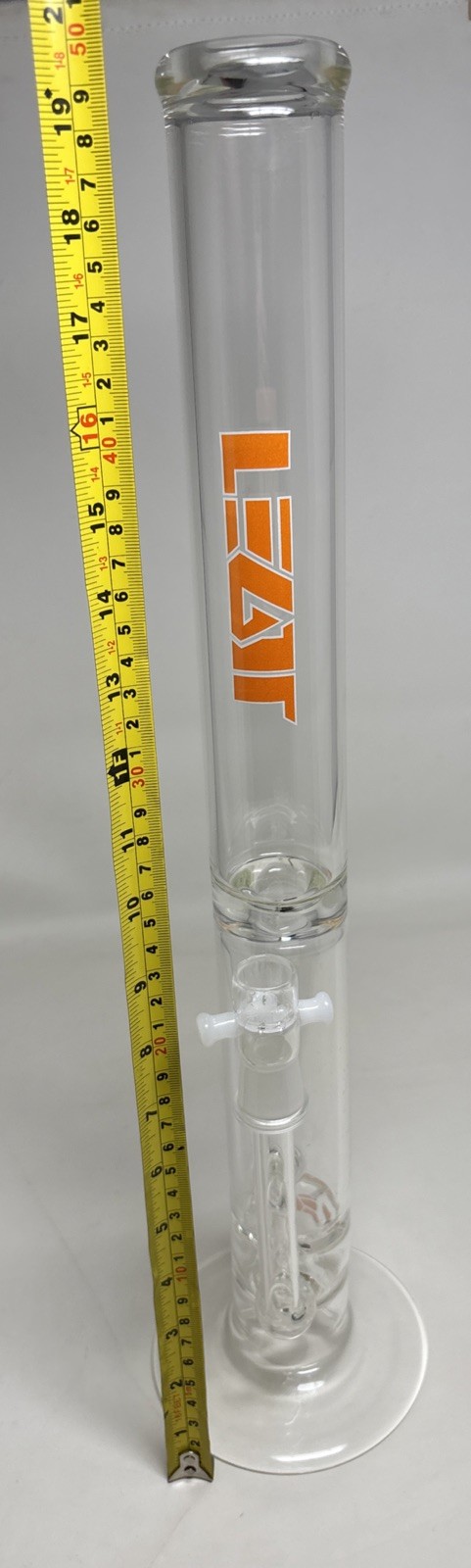Vintage 19 In Turbine LEGIT Glass Waterpipe Bong Cylinder Bottom Style USA MADE