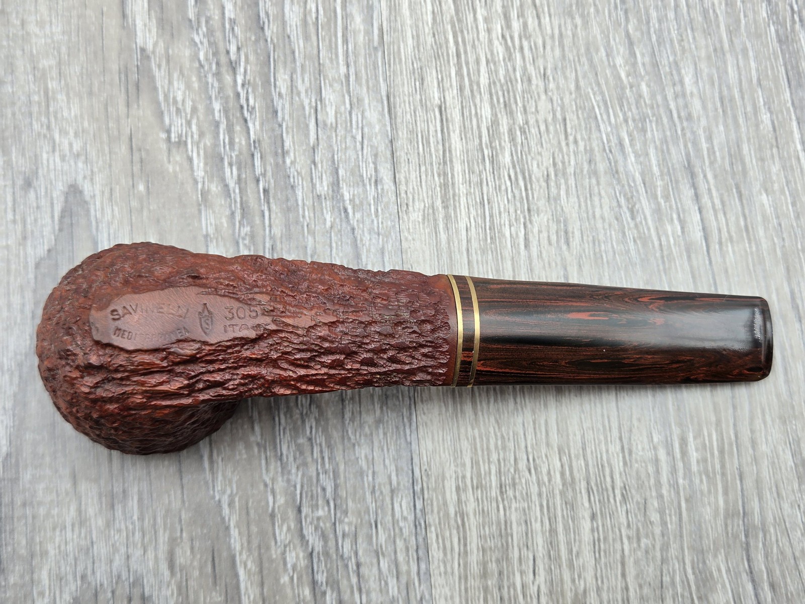 SAVINELLI MEDITERRANEA Rusticated Half-Bent Dublin 305 (6 mm) – (ESTATE)