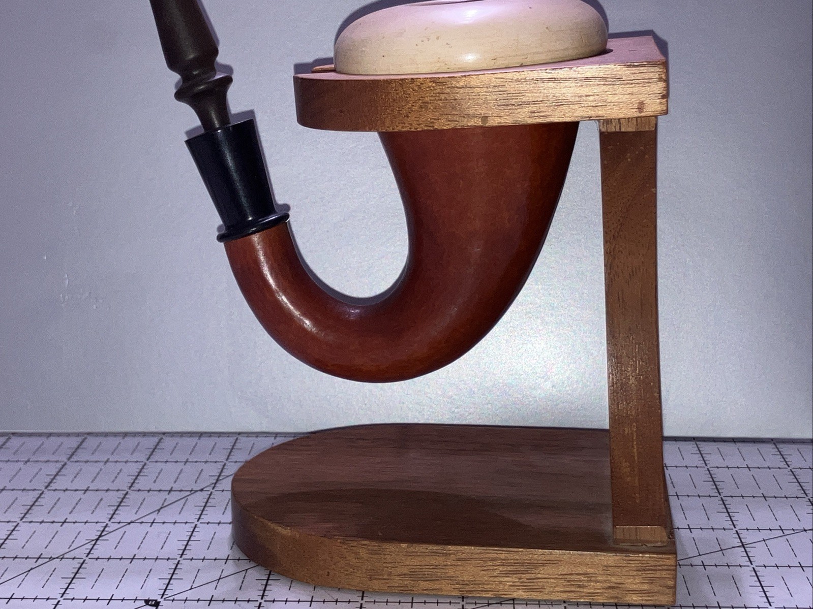 Sherlock Holmes Style Calabash & Gourd Pipe & Walnut Stand Make Offer