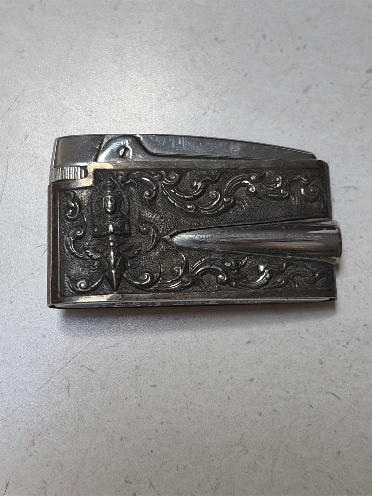 Ronson Siam Sterling Silver Premier Varaflame Lighter Made in England
