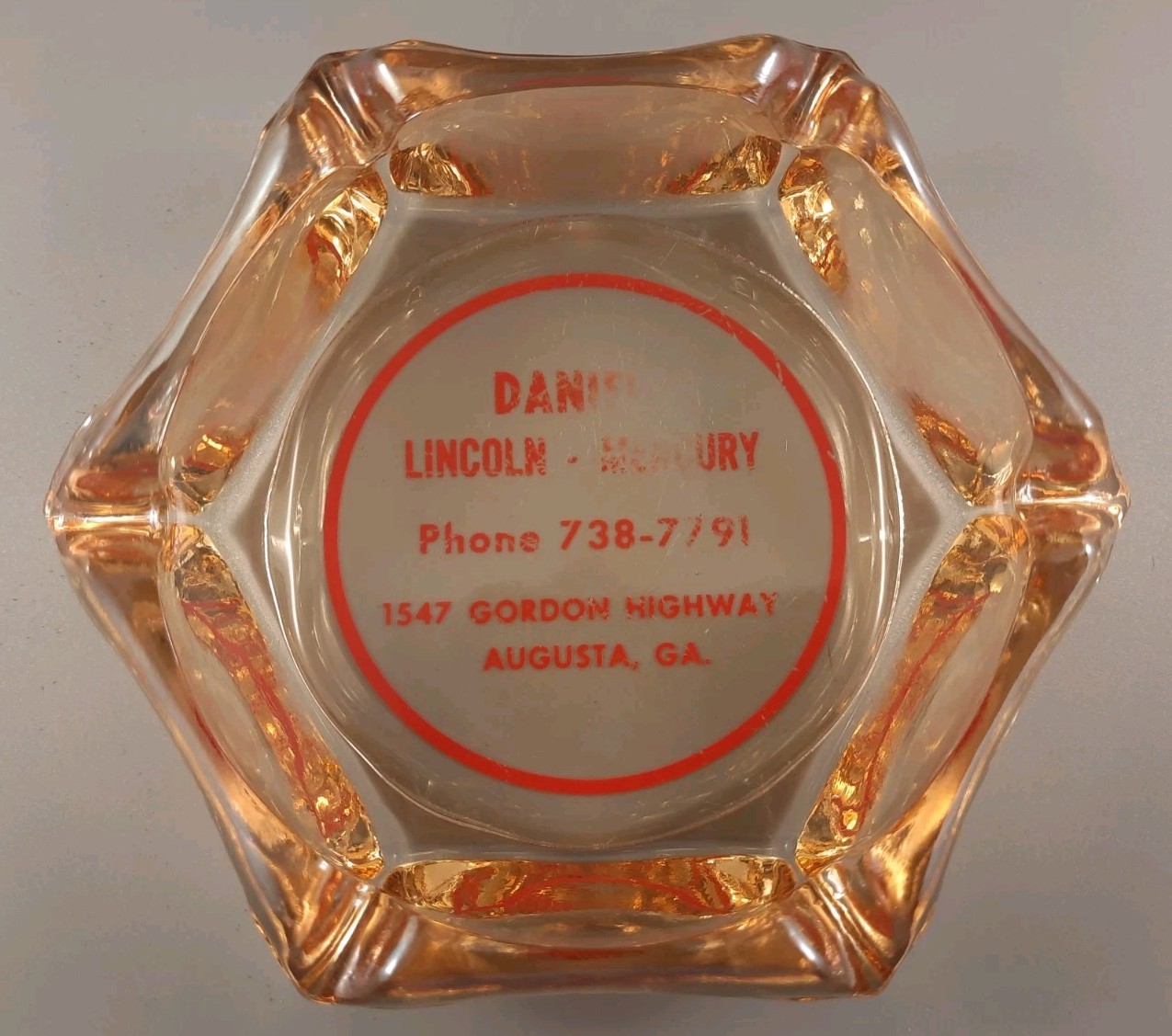 Vintage Daniels Lincoln Mercury Dealership Augusta, GA Ashtray