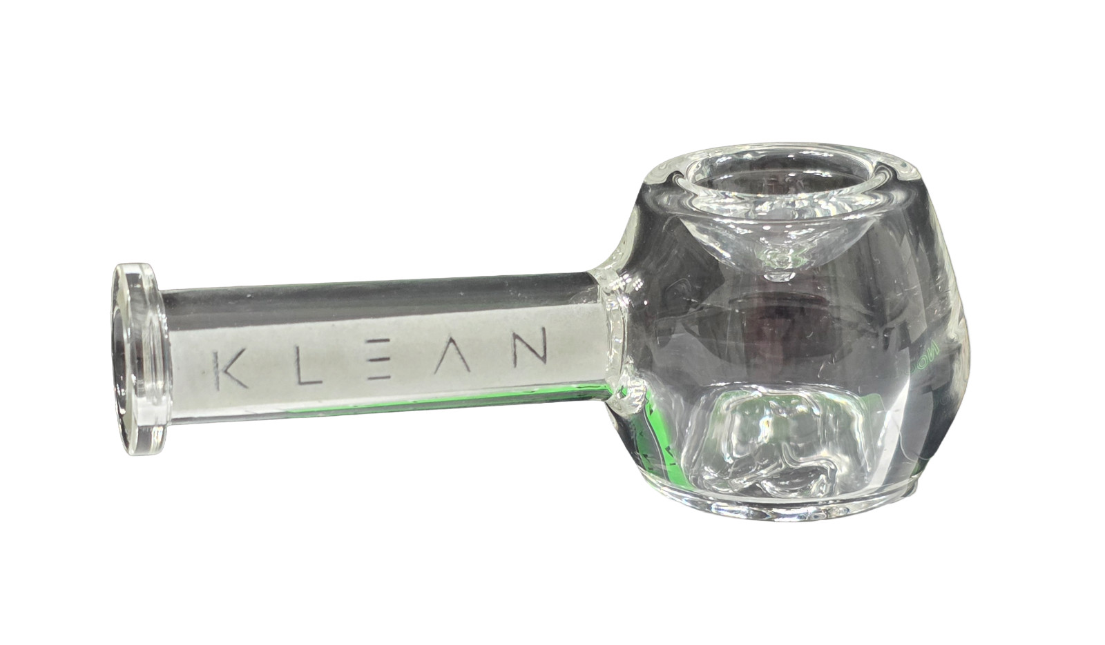 KLEAN Glass – Thick 4.5″ Hand Pipe | Glow In The Dark | Cleaning Brush | Clear