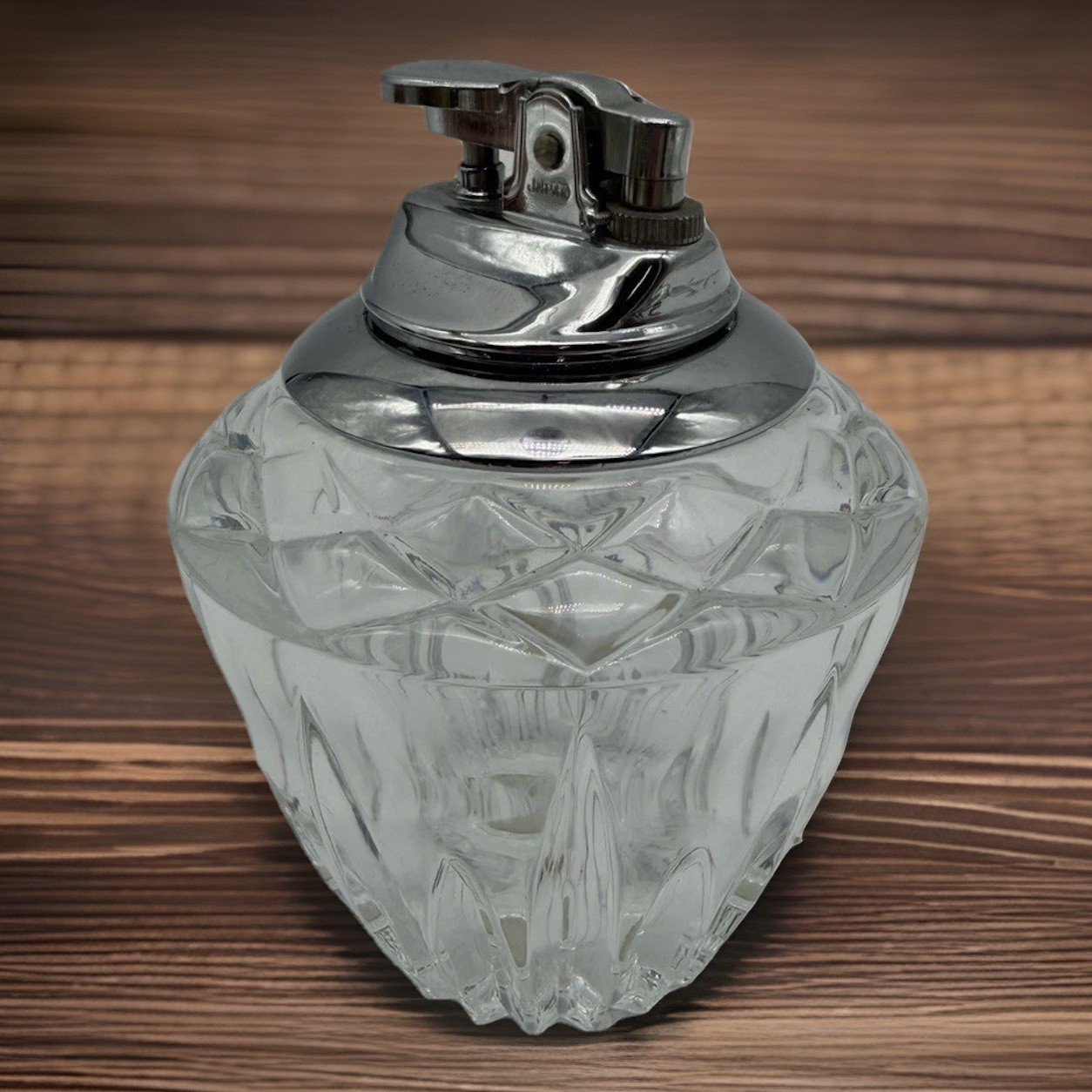 Vintage Princess House Highlights Lead Crystal Table Lighter
