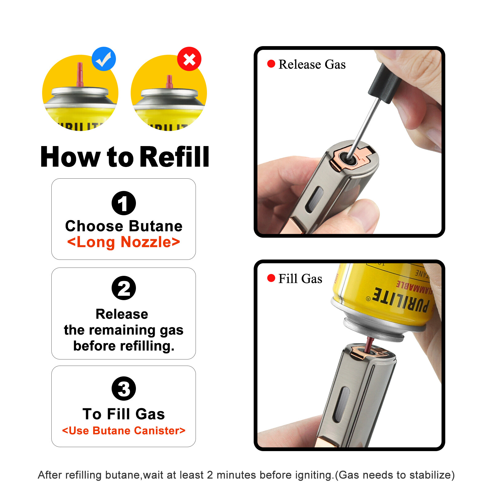 Cigar Torch Lighter Triple Jet Flame Cool Butane Refillable Cigar Lighter Punch