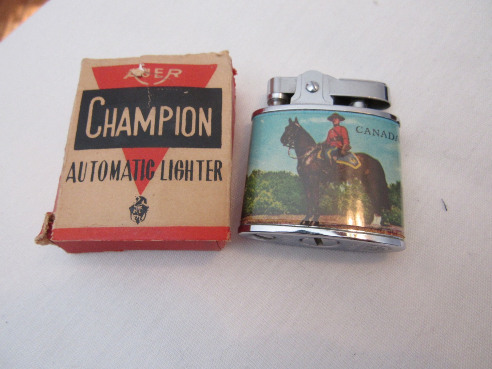 Vintage NOS Canada Auer Champion Lighter Cigarette Lighter Circa 1950’s