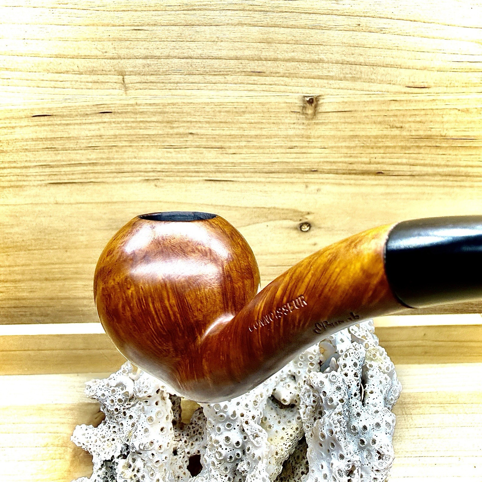 52g ED BURAK CONNOISSEUR N.Y.C HAWKBILL SWAN NECK ESTATE PIPE