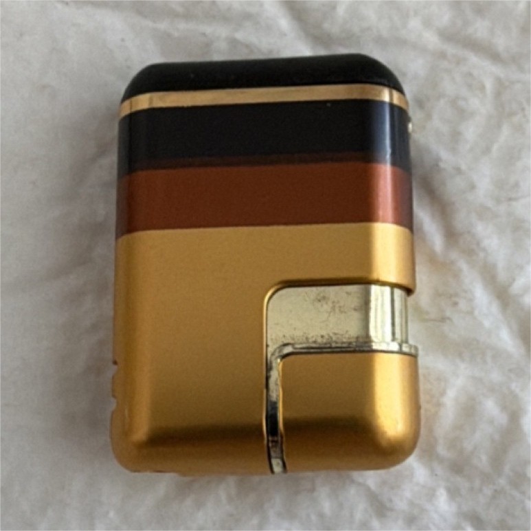 Casual Collectible Butane muni Lighter Gold Black Brown Smoking Accessory