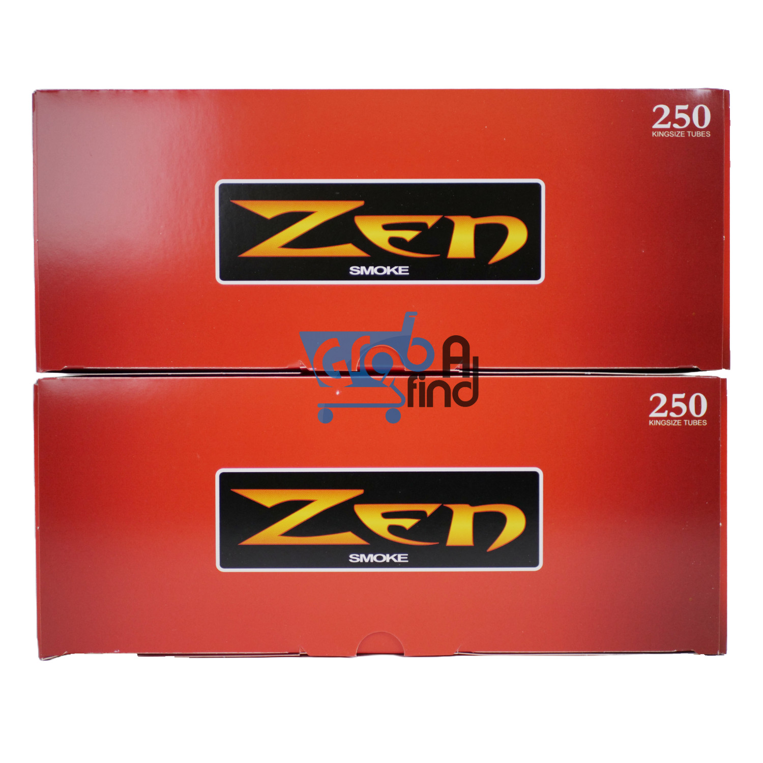 ZEN King Size Full Flavor Cigarette Tubes 2 Boxes (250 per box, 500 Tubes Total)