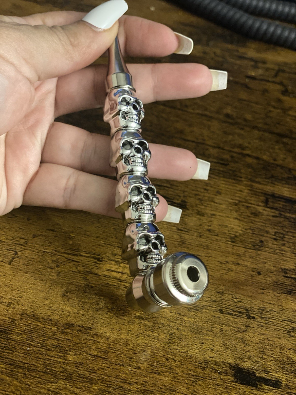 EDC Zinc Alloy Personalized Pipe Creative Skull Metal Pipe