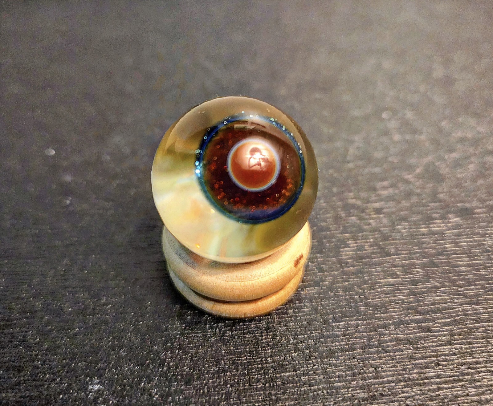 Heady Glass 25mm Marble Dotstack crushed opal by ATISCHLER