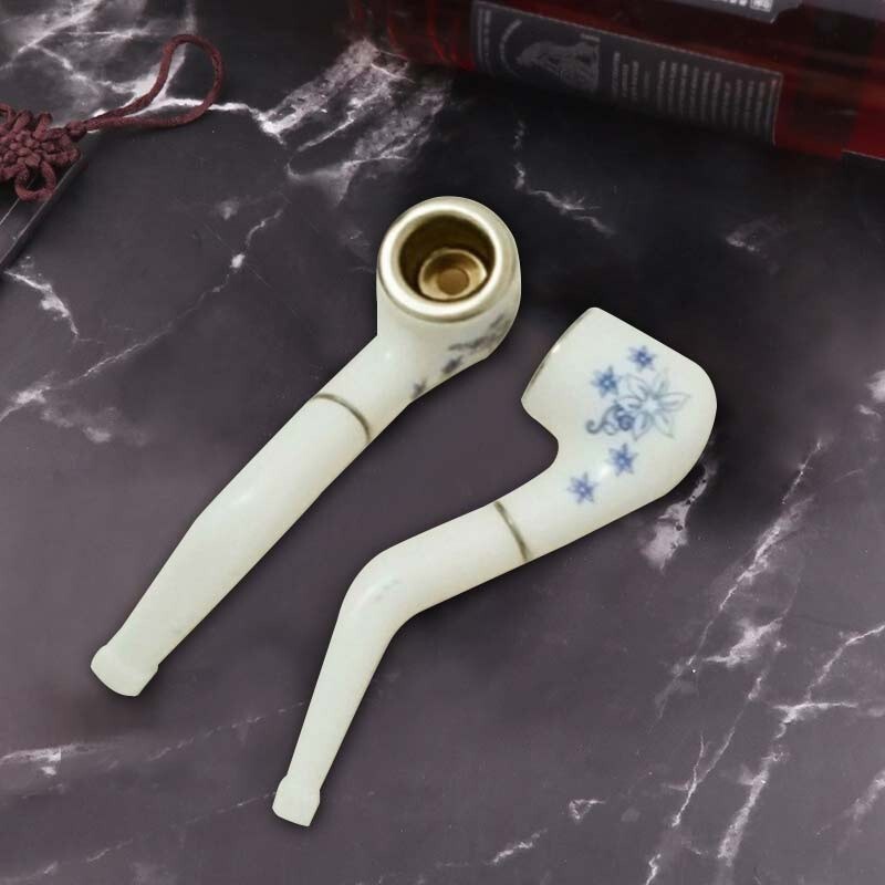 22pcs Plastic 62mm Small Pipe Household Cigarette Tobacco Smoking Accessories