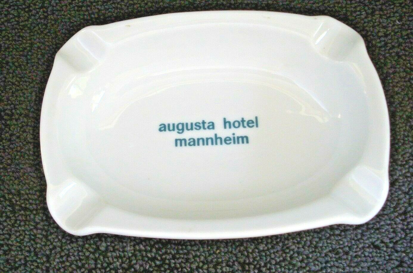 Augusta Hotel Mannheim Ashtray Bauscher Weiden Bavaria Germany Fabrikdekoriert