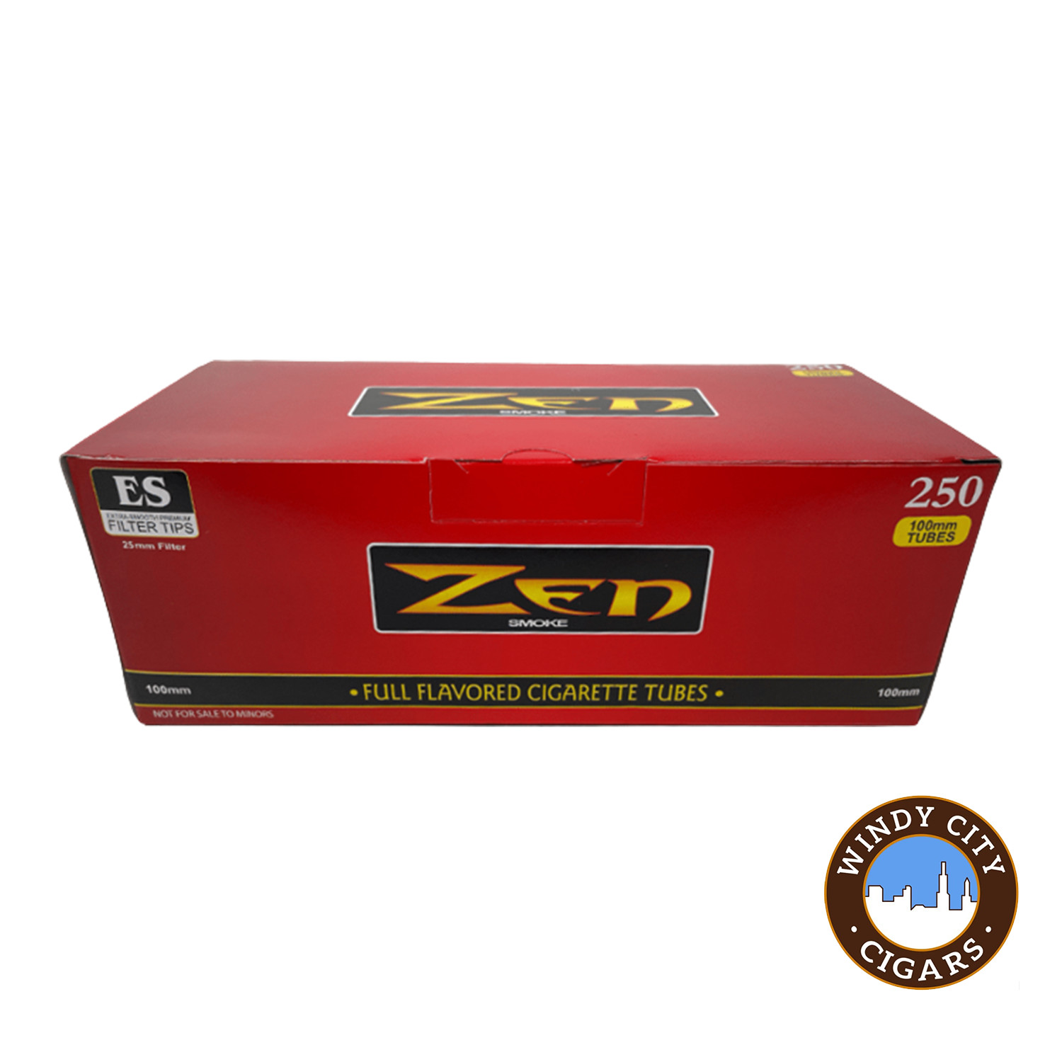 Zen Red 100s Cigarette 250ct Tubes – 4 Boxes