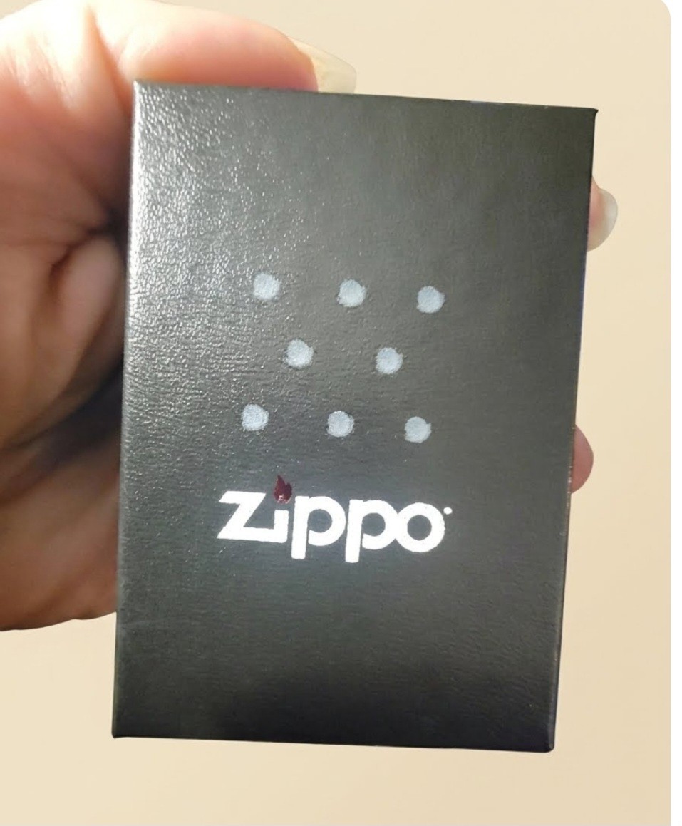 Zippo 218 Classic Black Matte Pocket Lighter Engraved POW/MIA