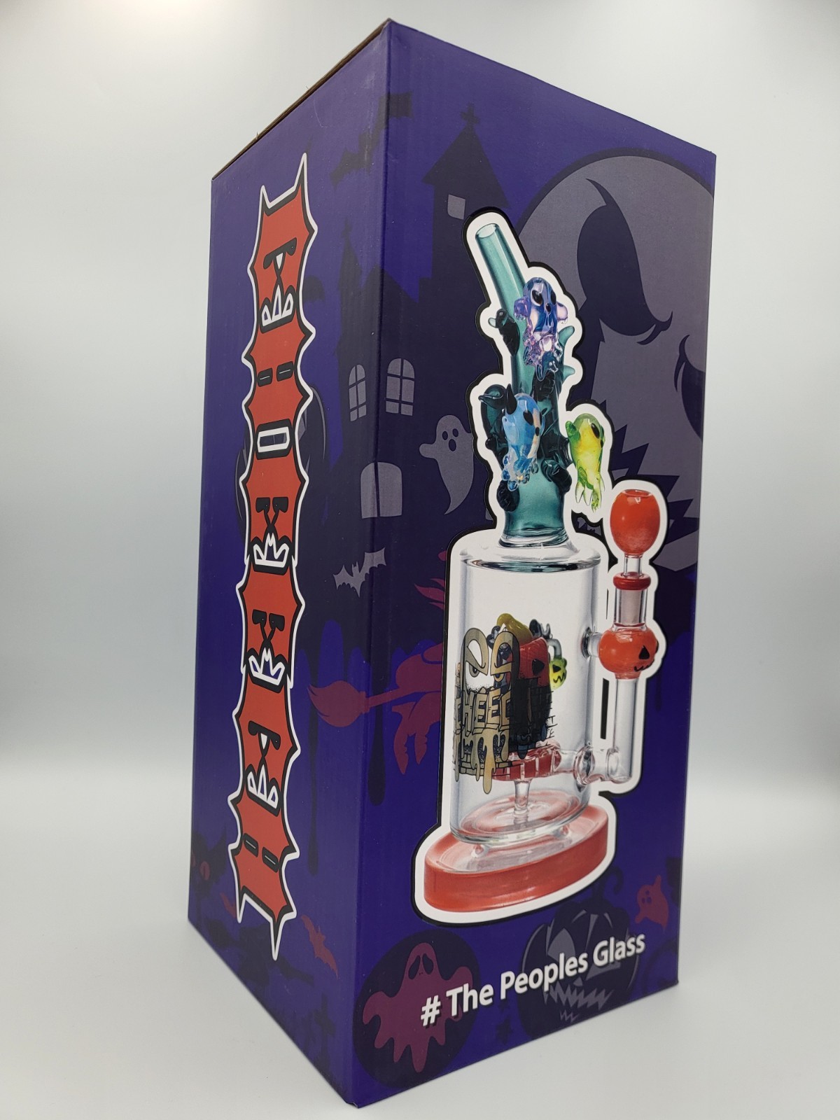 Cheech Glass 12″ Halloween Pumpkin Glass Water Pipe Hookah Bong Heady Rig