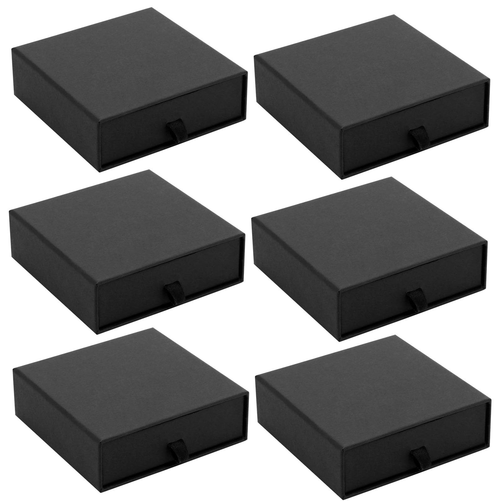 6 Packs Jewelry Gift Box, 3.5×3.5×1.2Inch Mini Gift Boxes with Lids, Cardboar…