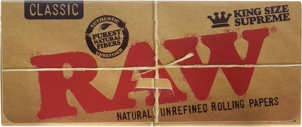 RAW Classic Creaseless King Size Supreme Rolling Papers | 40 Leaves
