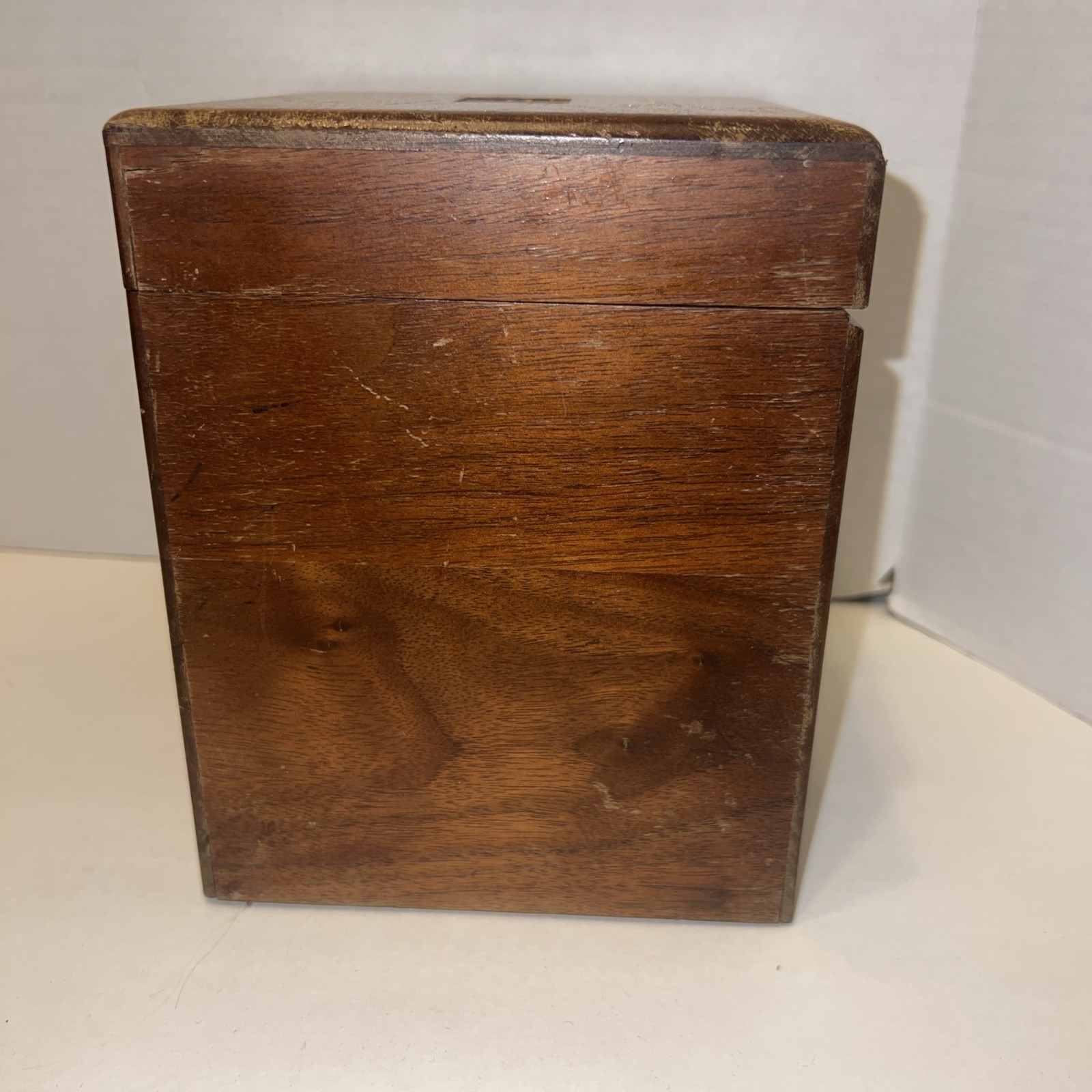 Vintage Decatur Industries Walnut Deco Cigar Humidor Box￼