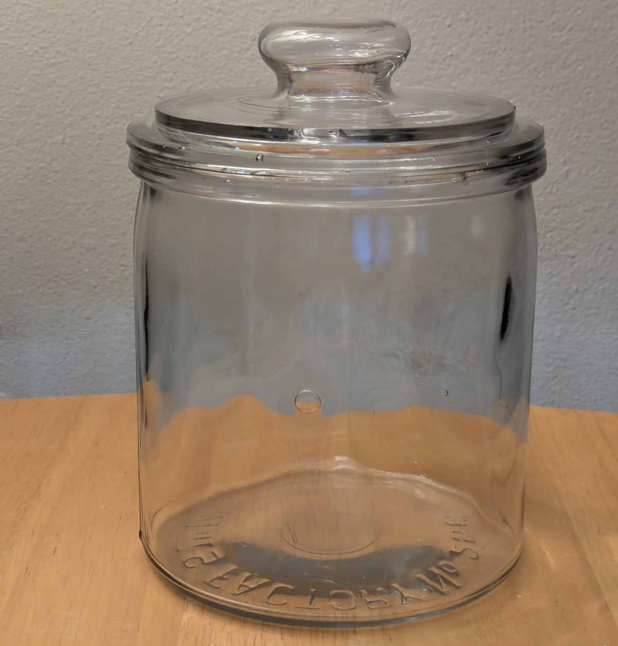 Antique R.J. Reynolds Tobacco Jar Factory 256 NC – 1890s Glass Display 🚬Bubbles
