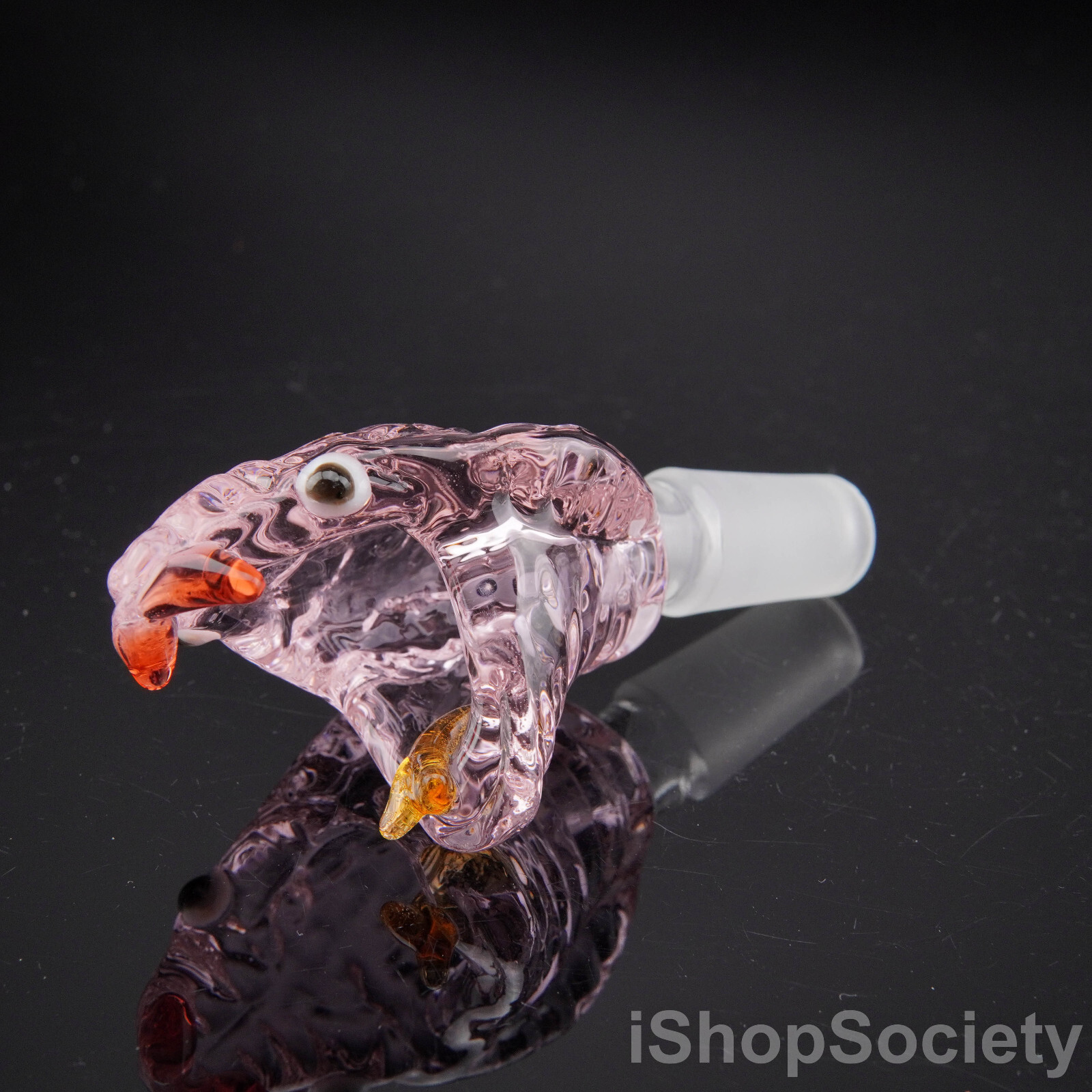 3½” Viper Snake Glass Slide Bowl 14mm Water Pipe Hookah Head Piece Thick Bowl PK