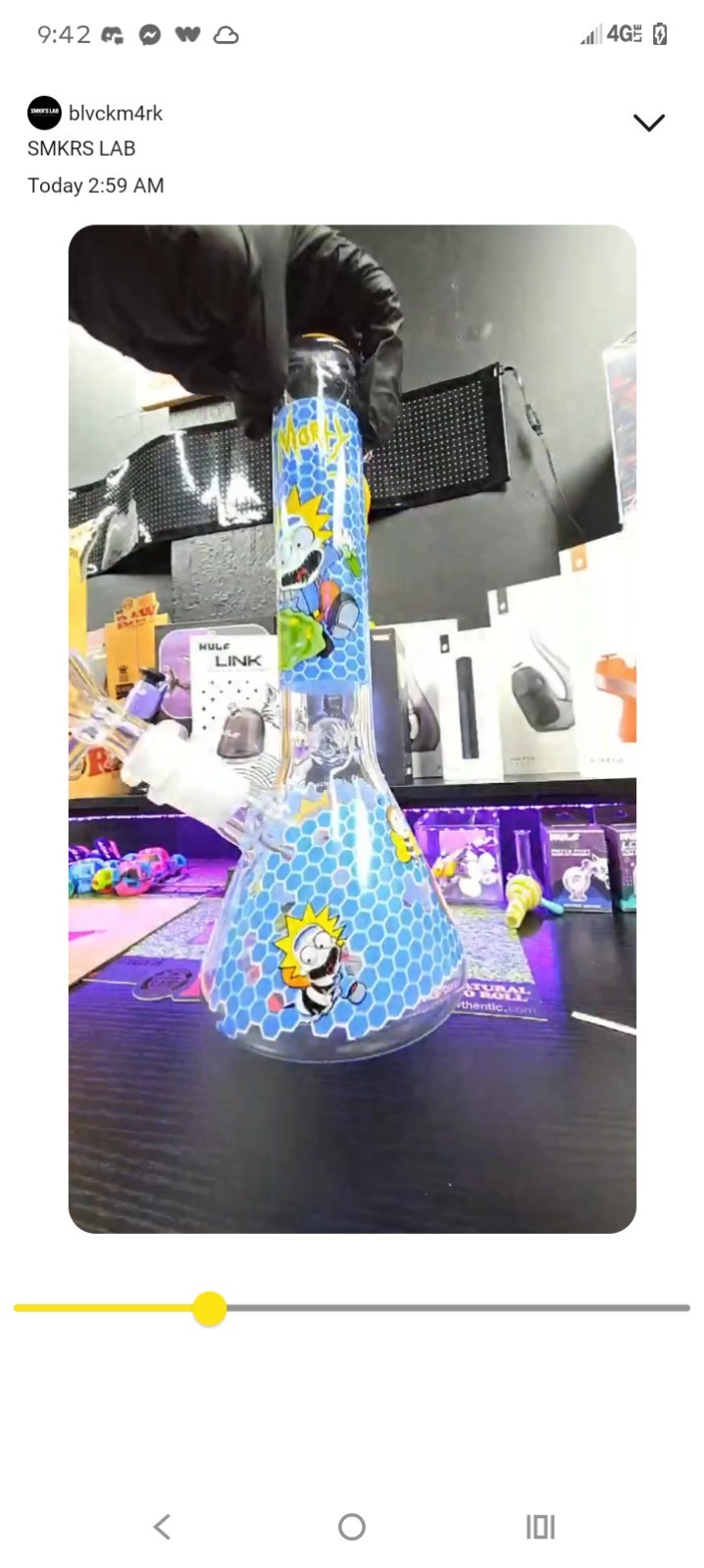 Glow in the Dark Cartoon Glass Rick and Morty Theme/ Decorative use only