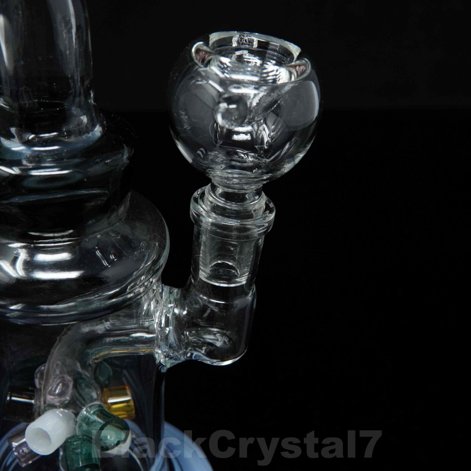 8.5 in Premium Blue 45° Bomb Hookah Bubbler Tobacco Smoking Glass Water Pipes