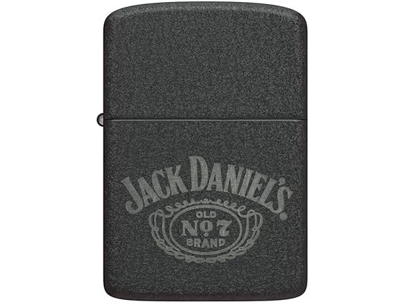 🔥 ZIPPO Jack Daniel’s No. 7 Black Crackle 1941 throw-back Lighter 1.5x Thicker