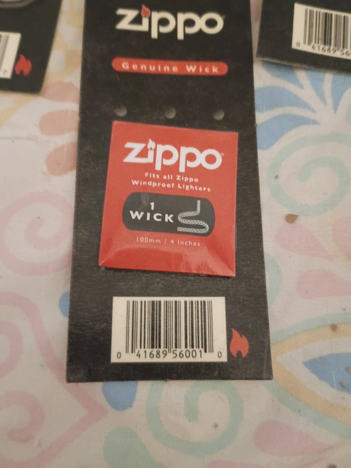 Zippo Genuine Wick 1 Pack & Genuine Flints 6 Pack Lot UPC 041689200657