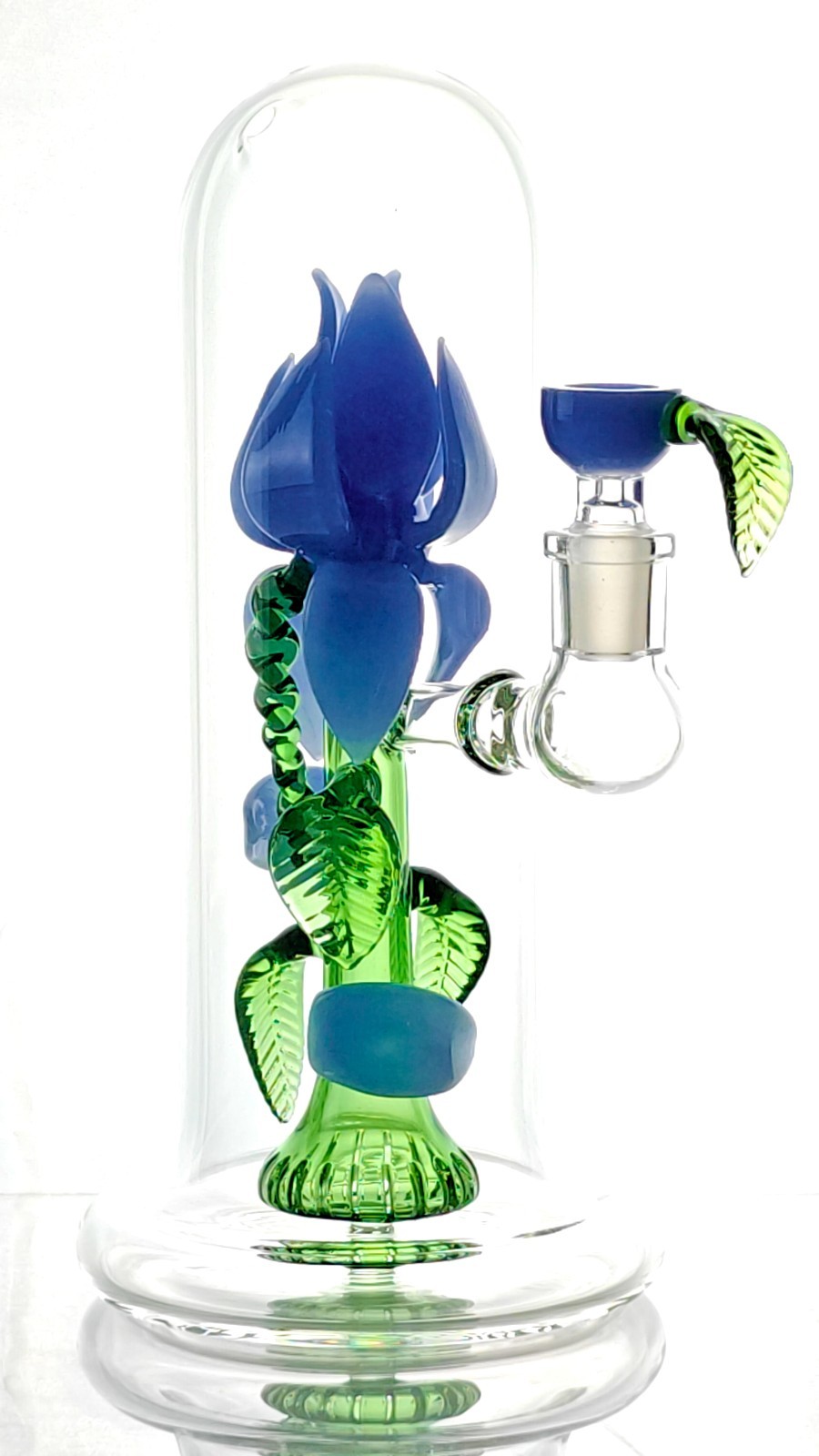Flower Vase Water Pipe Bong | 9″ Tall, Red, w/Showerhead Perc | 5mm Thick Glass