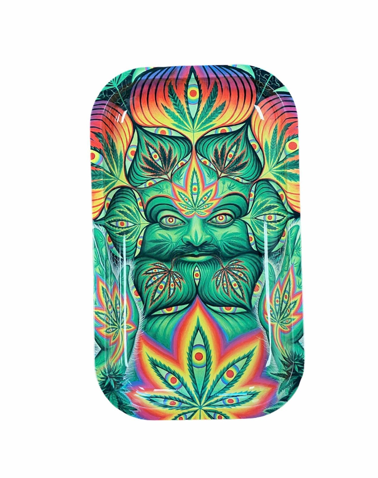PREMIUM LARGE METAL ROLLING TRAY ASH TRAY 10.5″ x 6″
