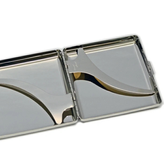 Tsubota Pearl Cigarette Case Casual Metal 85mm 20 Storage 1-95407-81